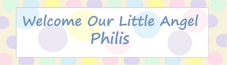 Welcome Baby Polka Dots Customized Banner